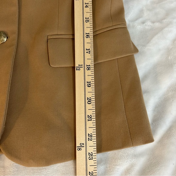 J Crew Original Schoolboy Khaki Blazer sz 4 Tailored Preppy Career Office - Picture 13 of 16